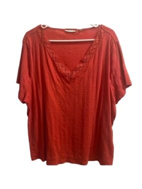 Soft Surroundings Women’s Short Sleeve Top Size 2X